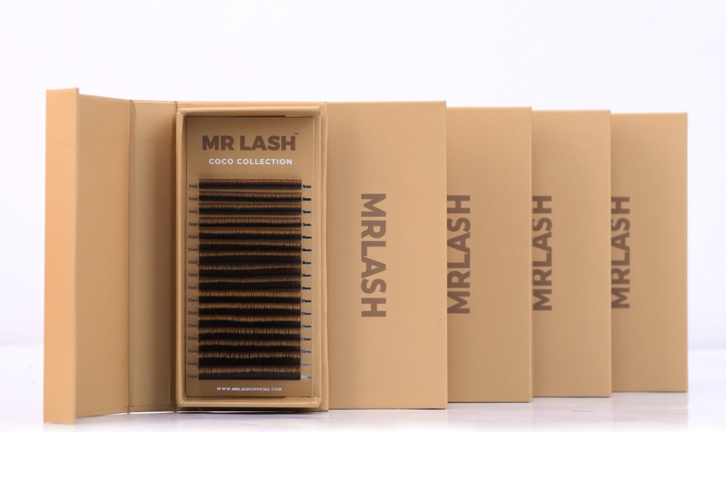 Brown volume lashes single lengths