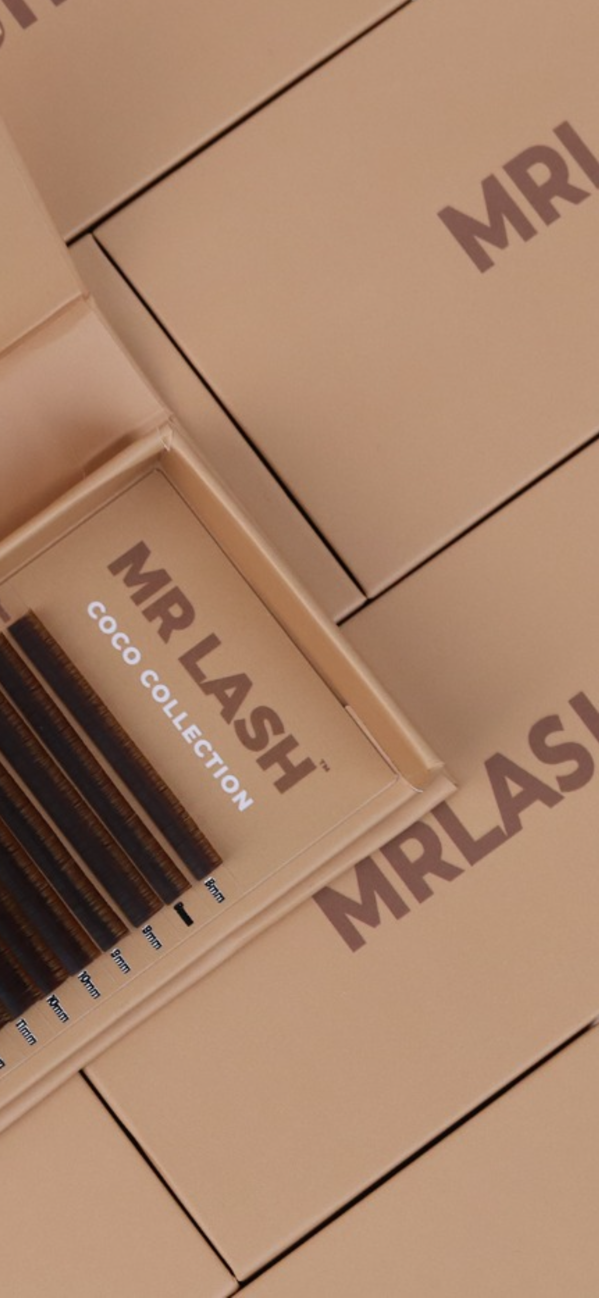 Brown volume lashes single lengths